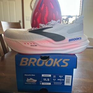 Brooks Glycerin Max Women's Shoes - White and Pink